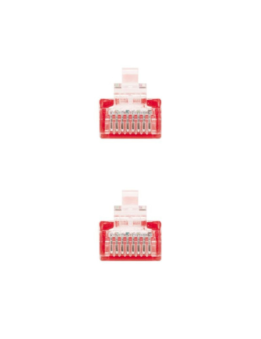 Cable de Red RJ45 UTP Nanocable 10.20.0400-R Cat.6/ 50cm/ Rojo