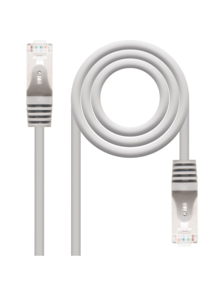 Cable de Red RJ45 FTP Nanocable 10.20.0801/ Cat.6/ 1m/ Gris