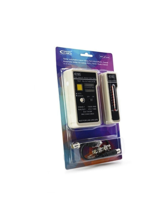 Tester Nanocable 10.31.0303 para RJ11-RJ12-RJ45