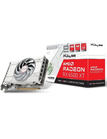 Tarjeta Gráfica Sapphire PULSE Radeon RX 6500 XT ITX Pure Gaming/ 4GB GDDR6	