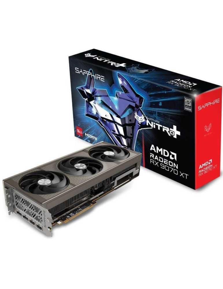 Tarjeta Gráfica Sapphire Nitro+ Radeon RX 9070 XT Gaming OC/ 16GB GDDR6