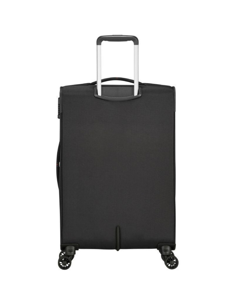 Maleta Mediana American Tourister Crosstrack Spinner Expansible 67cm/ 67.5x42x27.5cm/ 4 Ruedas/ Gris y Rojo