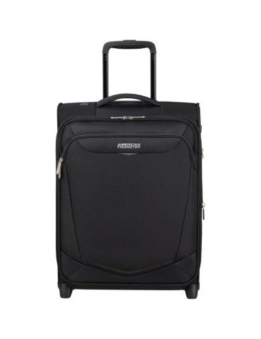 Maleta de Cabina American Tourister Upright SummerRide 55cm/ 55x40x20cm/ 2 Ruedas/ Negra