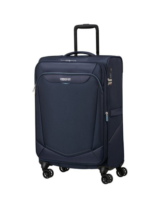Maleta Mediana American Tourister SummerRide Spinner 69cm/ 69x43x29cm/ 4 Ruedas/ Azul Marino