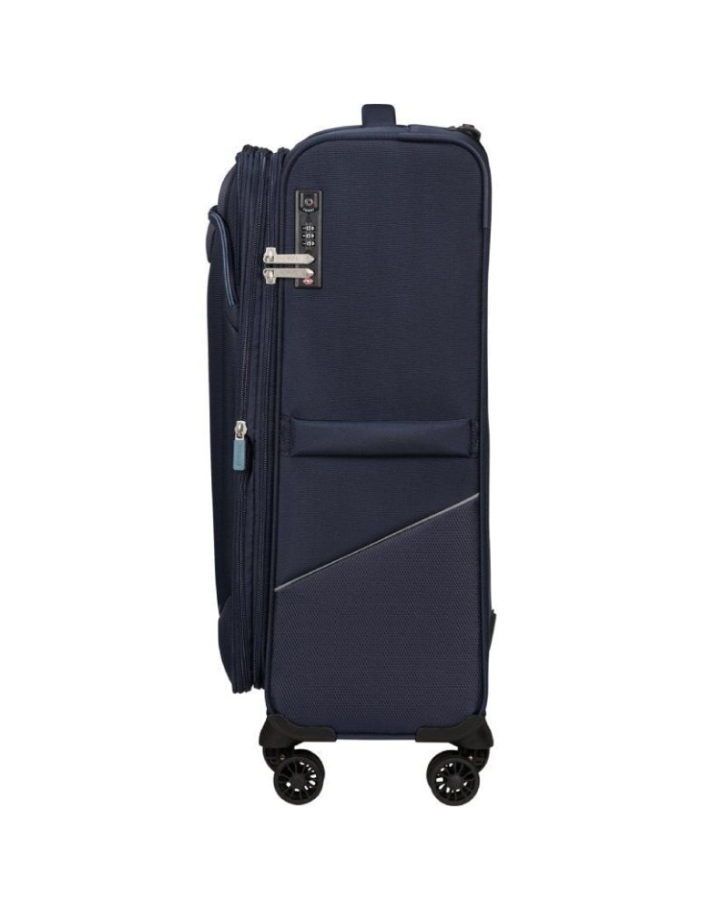 Maleta Mediana American Tourister SummerRide Spinner 69cm/ 69x43x29cm/ 4 Ruedas/ Azul Marino