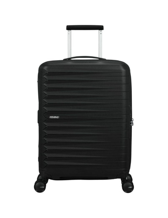 Maleta de Cabina American Tourister FastForward Spinner Expansible 55cm/ 55x40x23cm/ 4 Ruedas/ Negro