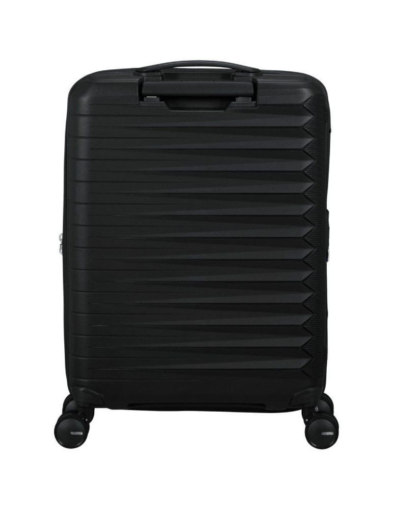 Maleta de Cabina American Tourister FastForward Spinner Expansible 55cm/ 55x40x23cm/ 4 Ruedas/ Negro