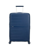Maleta Mediana American Tourister FastForward Spinner Expansible 68cm/ 68x46x30cm/ 4 Ruedas/ Azul Marino