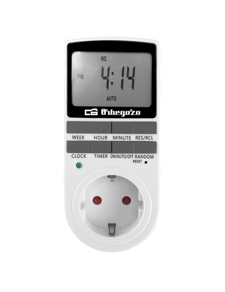 Programador de Enchufe Orbegozo PG 25/ Potencia Máxima 3680W