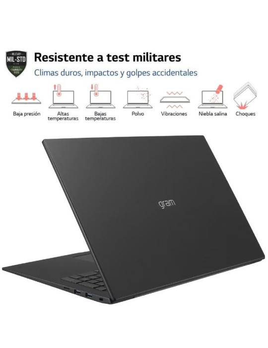Portátil LG Gram 17Z90R-E.AD78B Intel Core i7-1360P/ 32GB/ 1TB SSD/ GeForce RTX 3050/ 17"/ Win11