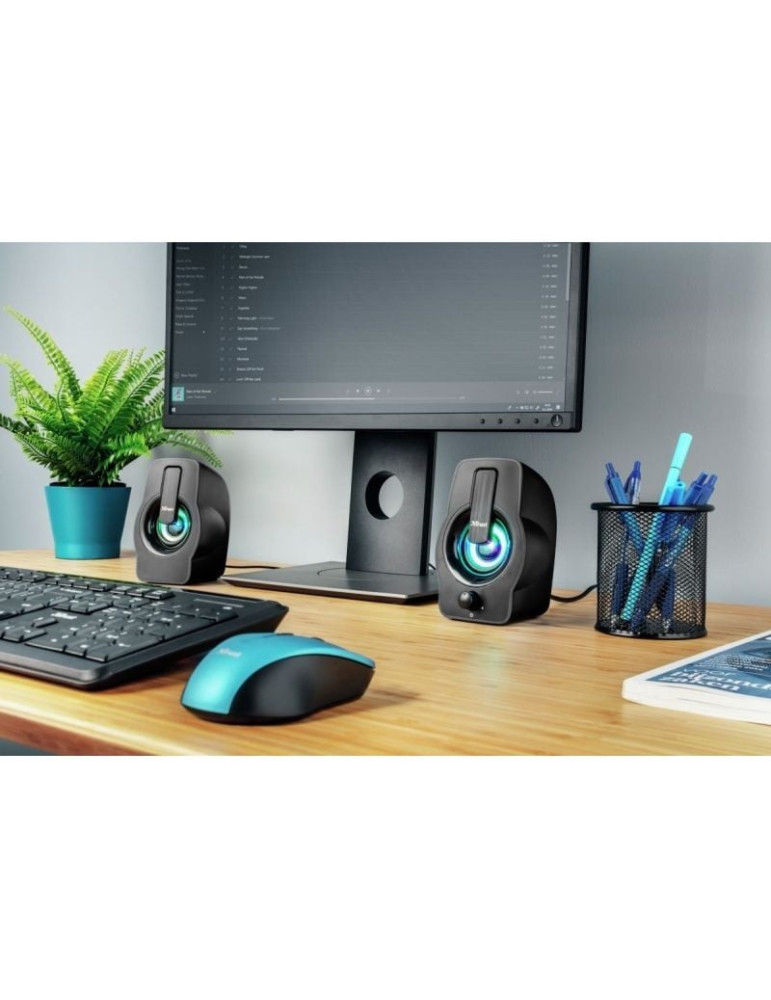 Altavoces Trust Gemi RGB/ 12W/ 2.0