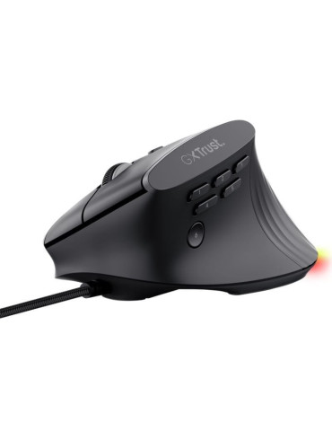Ratón Vertical Gaming Inalámbrico Trust Gaming GXT 145 Rexxa 26024/ Hasta 12800 DPI