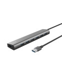 Hub USB 3.2 Gen1 Trust Halyx/ 7xUSB/ 1xUSB-C