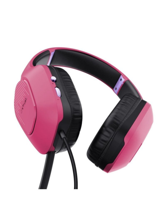 Auriculares Gaming con Micrófono Trust Gaming GXT 415 Zirox/ Jack 3.5/ Rosas