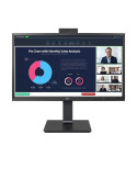 Monitor Profesional LG 24BP75CP-B 23.8"/ Full HD/ Webcam/ Multimedia/ Regulable en altura/ Negro
