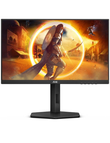 Monitor Gaming AOC 24G4X 23.8"/ Full HD/ 0.5ms/ 180Hz/ IPS/ Multimedia/ Regulable en altura/ Negro