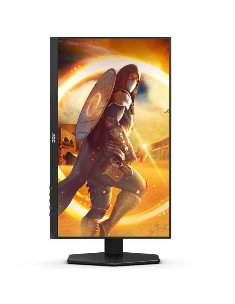 Monitor Gaming AOC 24G4X 23.8"/ Full HD/ 0.5ms/ 180Hz/ IPS/ Multimedia/ Regulable en altura/ Negro