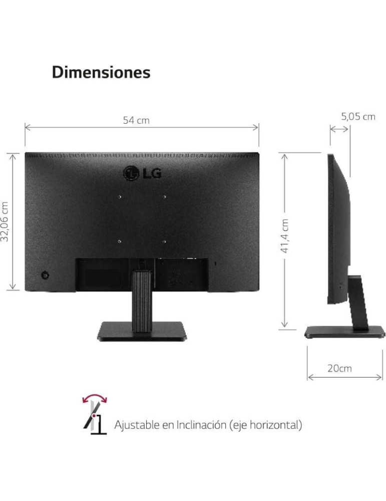 Monitor LG 24MR400-B 23.8"/ Full HD/ Negro