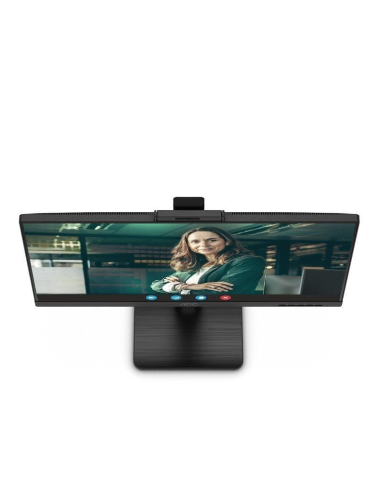 Monitor Profesional AOC 24P3QW 23.8"/ Full HD/ Webcam/ Multimedia/ Regulable en altura/ Negro