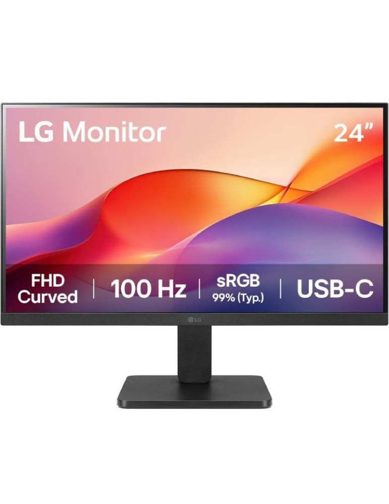 Monitor Curvo LG 24U421A-B 23.8"/ Full HD/ Negro