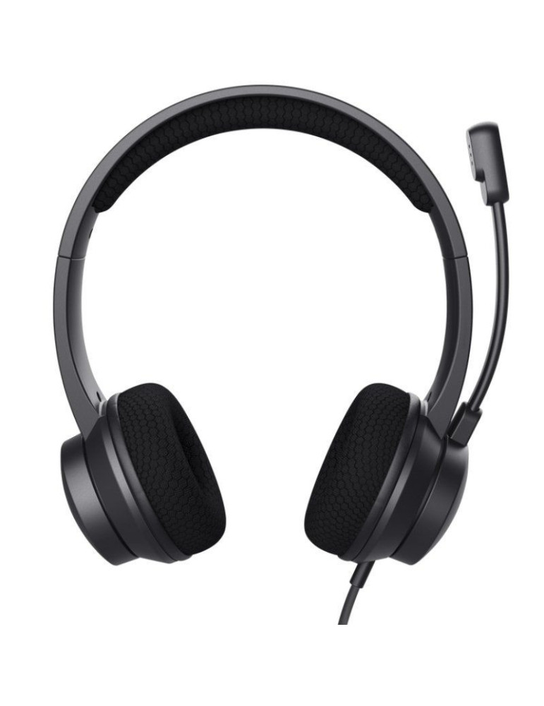 Auriculares Trust Ayda/ con Micrófono/ USB/ Negros