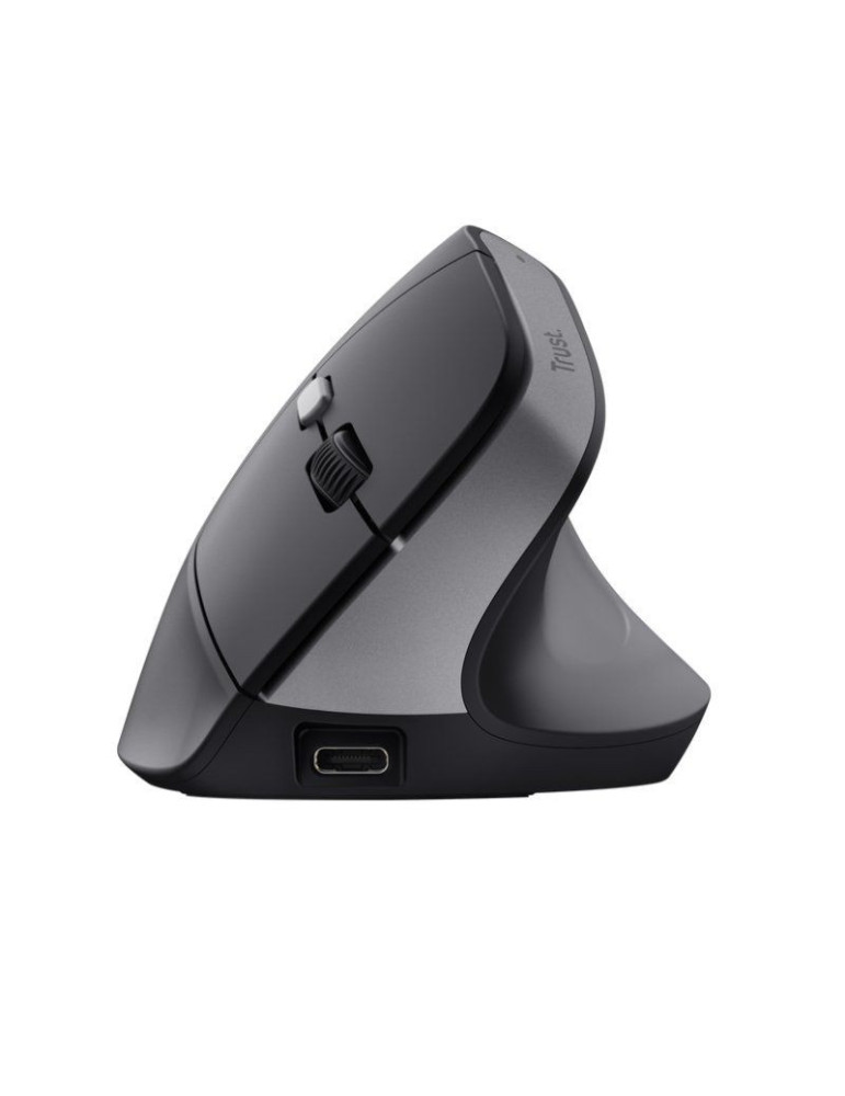 Ratón Vertical Inalámbrico Trust Bayo II/ Batería recargable/ Hasta 2400 DPI