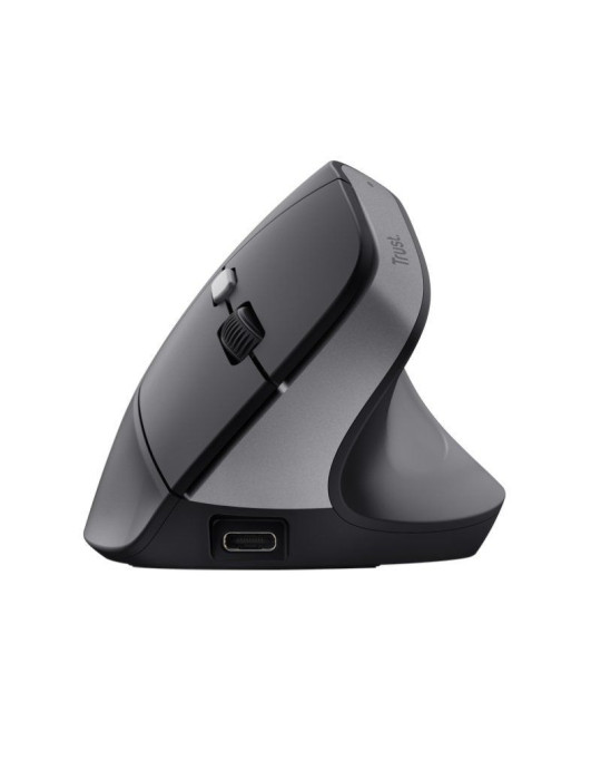 Ratón Vertical Inalámbrico Trust Bayo II/ Batería recargable/ Hasta 2400 DPI