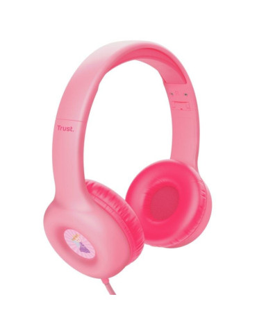 Auriculares Infantiles Trust Nouna Kids/ con Micrófono/ Rosas 2