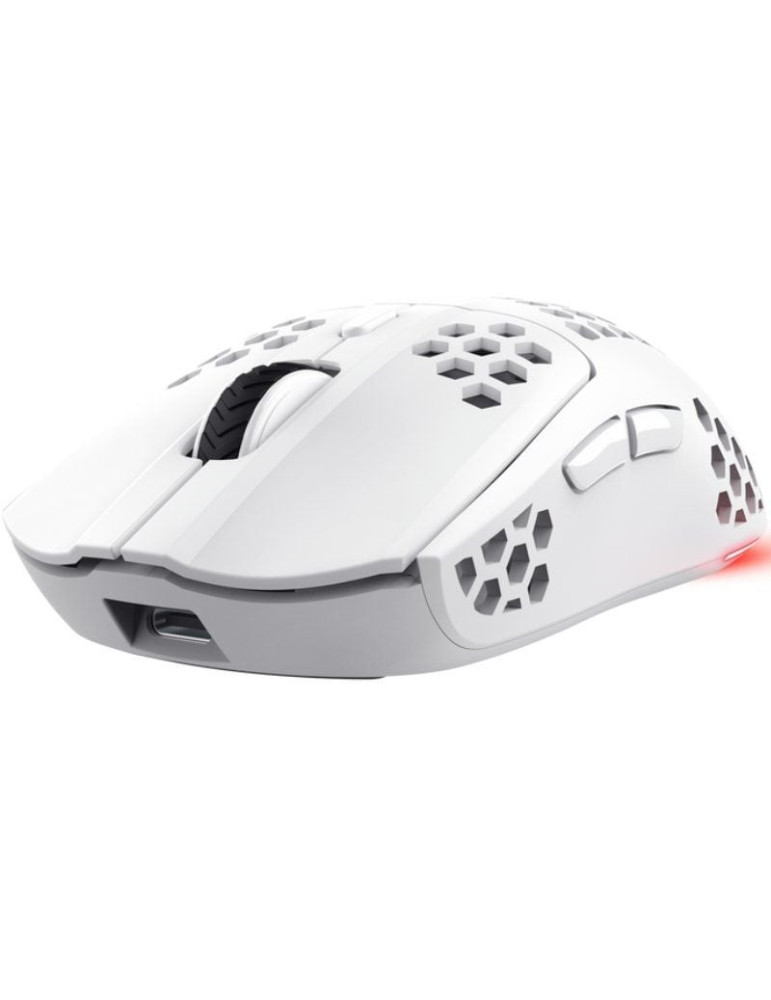 Ratón Gaming Inalámbrico Trust Gaming GXT 929 Helox/ Batería recargable/ Hasta 4800 DPI/ Blanco