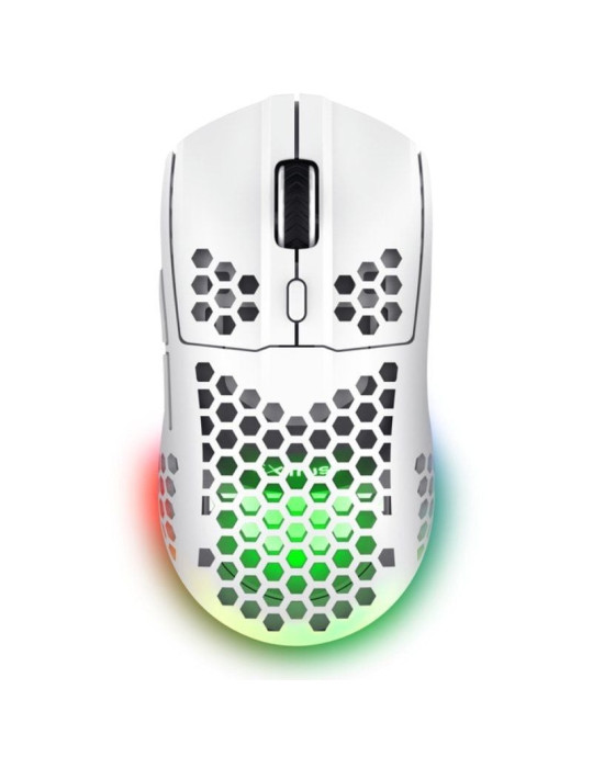Ratón Gaming Inalámbrico Trust Gaming GXT 929 Helox/ Batería recargable/ Hasta 4800 DPI/ Blanco