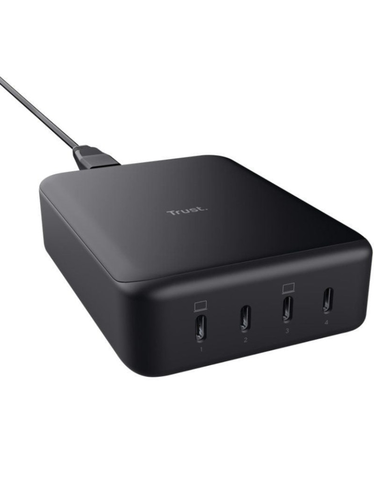 Cargador de Portátiles GaN Trust Maxo/ 4xUSB Tipo-C/ 240W