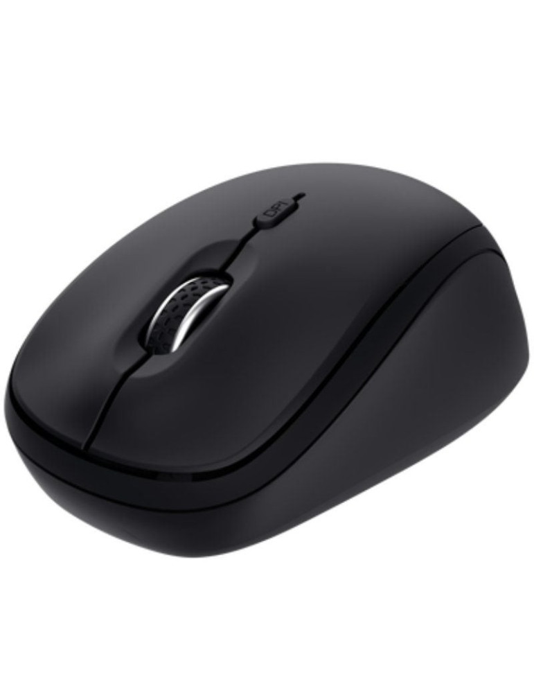 Ratón Mini Inalámbrico Trust Yvi+ Multidispositivo/ Hasta 1600 DPI/ Negro