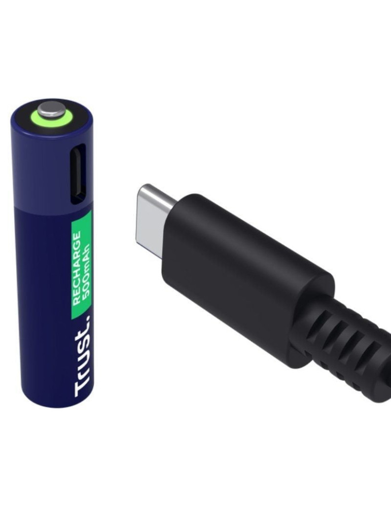 Pack de 2 Pilas AAA Trust 25585/ Recargables