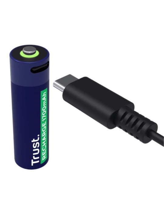 Pack de 4 Pilas AA Trust 25631/ Recargables