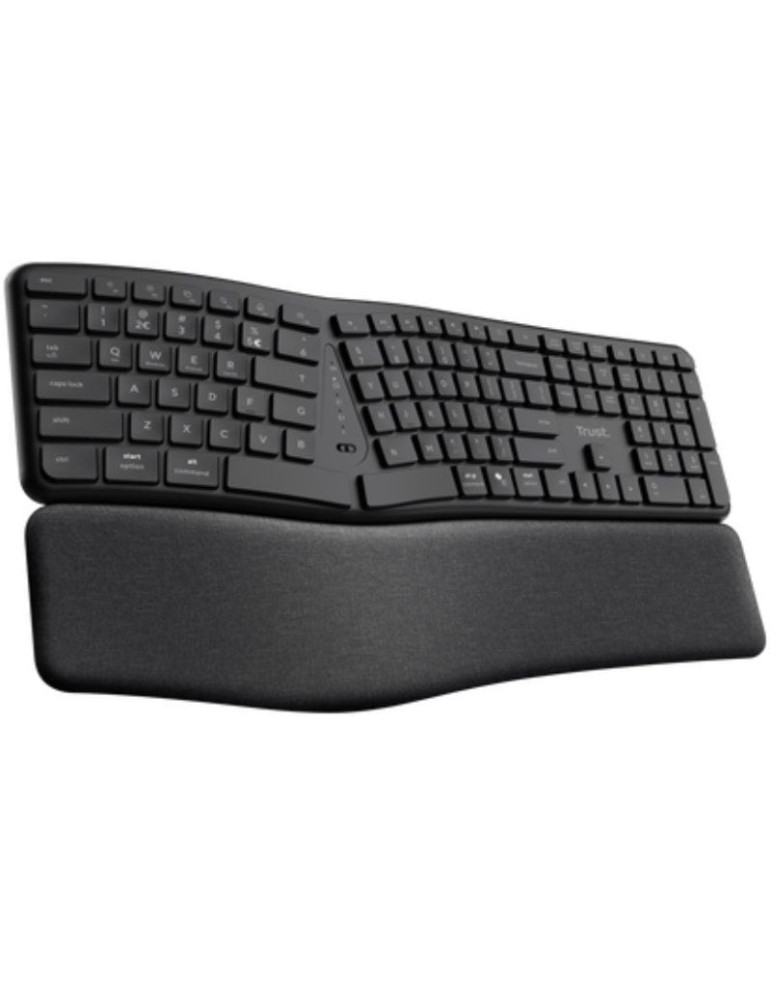 Teclado Inalámbrico por Bluetooth Trust Keyra Multidispositivo Ergonómico