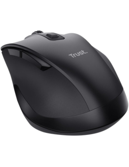 Ratón Ergonómico Inalámbrico Trust Fyda Multidispositivo/ Batería recargable/ Hasta 2400 DPI