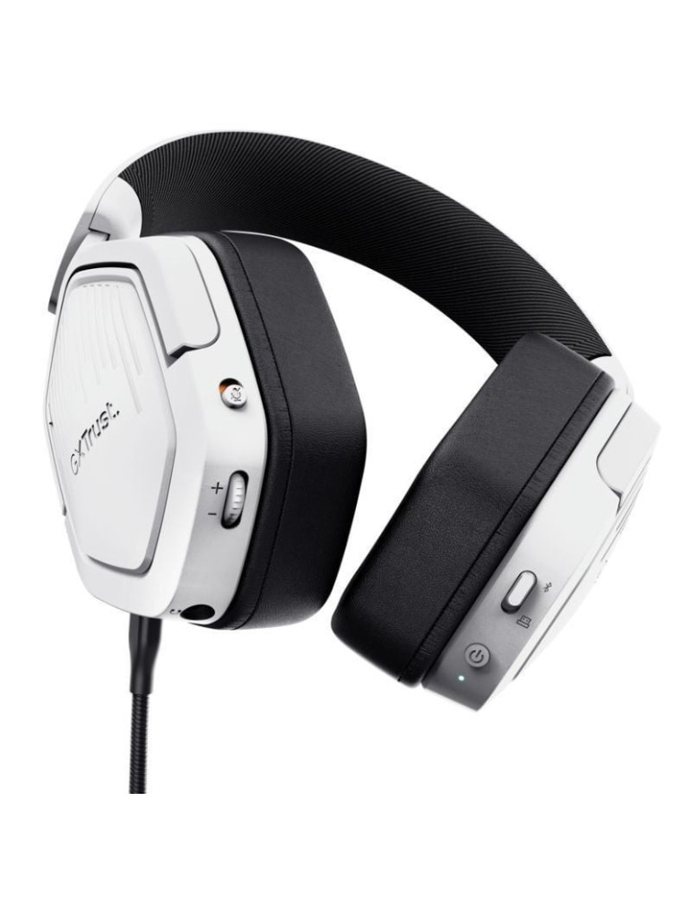 Auriculares Gaming Inalámbricos con Micrófono Trust Gaming GXT 493PS Carus PS5/ Jack 3.5/ Bluetooth/ Blancos