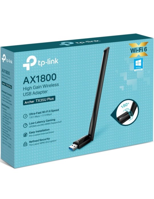 Adaptador USB - WiFi TP-Link Archer TX35U Plus/ 1800Mbps
