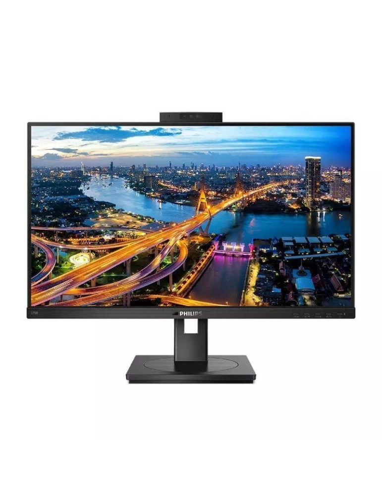 Monitor Profesional Philips 275B1H 27"/ QHD/ Webcam/ Multimedia/ Regulable en altura/ Negro