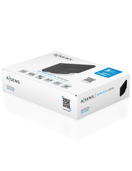 Caja Externa para Disco Duro de 3.5" Aisens ASE-3533B/ USB 3.1