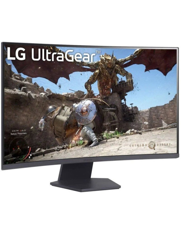 Monitor Gaming Curvo LG UltraGear 27GS60QC-B 27"/ QHD/ 1ms/ 180Hz/ VA/ Negro
