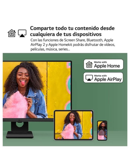 Smart Monitor LG MyView 27SR50F-B 27"/ Full HD/ Multimedia/ Smart TV/ Negro