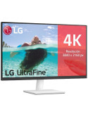 Monitor Polivalente LG UltraFine 27US500-W 27"/ 4K/ Multimedia/ Blanco
