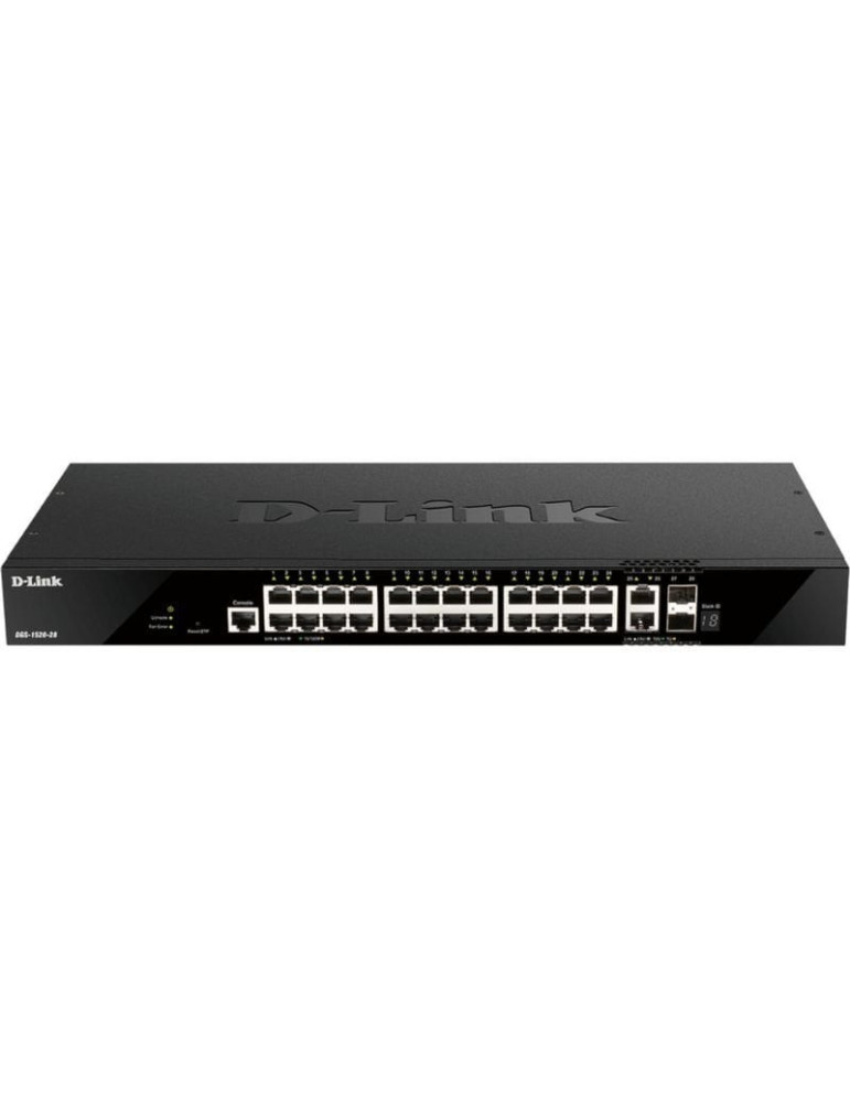 Switch Gestionable D-Link DGS-1520-28/E 24 Puertos/ RJ-45 10/100/1000/ SFP