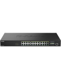Switch D-Link DMS-1250-28P/E 28 Puertos/ RJ-45 Gigabit 10/100/1000 PoE/ SFP