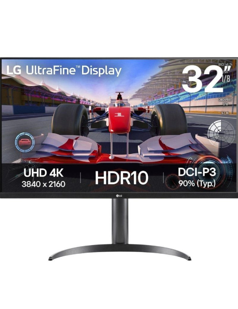 Monitor Profesional LG UltraFine 32UR550K-B 31.5"/ 4K/ Multimedia/ Regulable en altura/ Negro