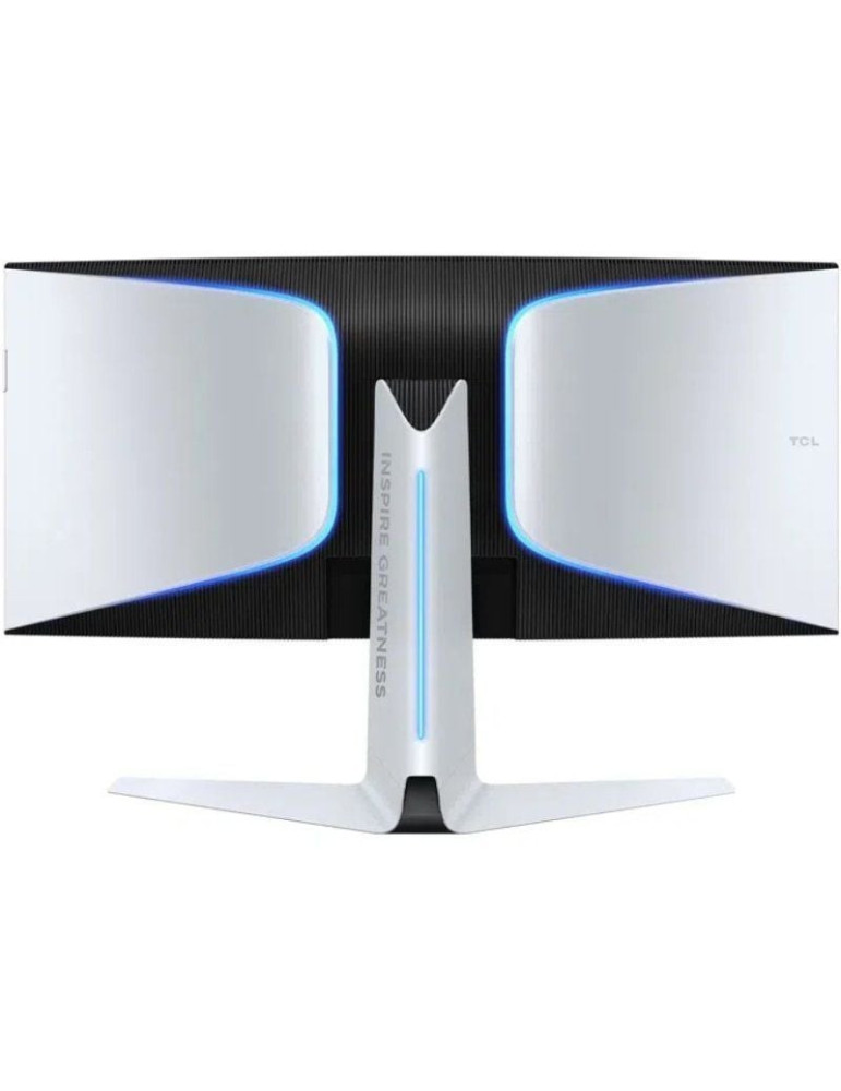 Monitor Gaming Curvo TCL 34R83Q 34"/ WQHD/ 1ms/ 170Hz/ QLED/ Regulable en altura/ Blanco y Negro