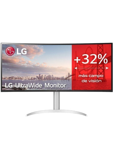 Monitor Profesional Ultrapanorámico LG UltraWide 34WQ650-W 34"/ WFHD/ Multimedia/ Regulable en Altura/ Plata y Blanco