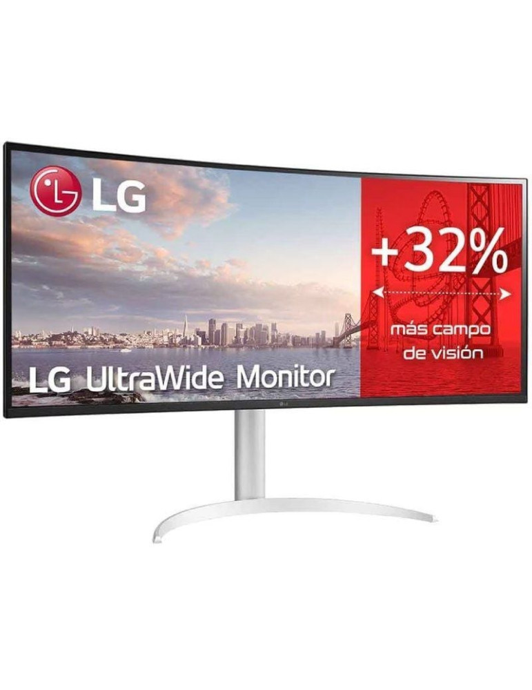 Monitor Profesional Ultrapanorámico LG UltraWide 34WQ650-W 34"/ WFHD/ Multimedia/ Regulable en Altura/ Plata y Blanco