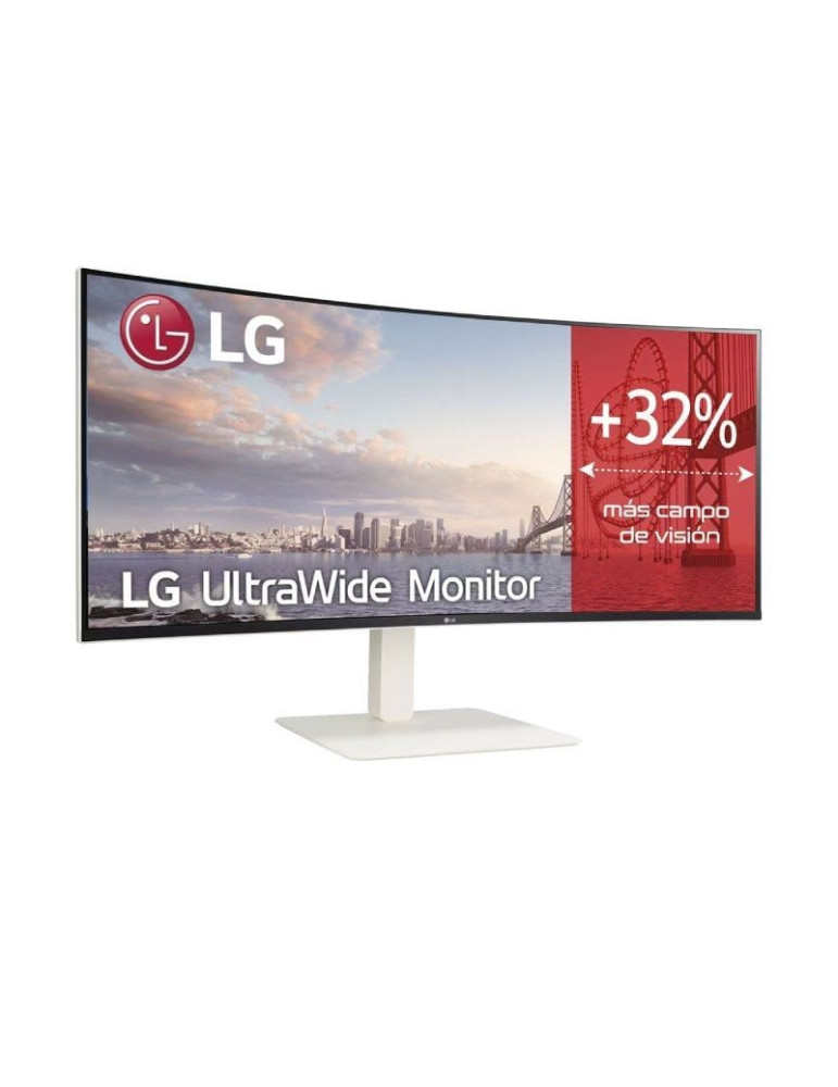 Monitor Profesional Ultrapanorámico Curvo LG UltraWide 38WR85QC-W 37.5"/ WQHD+/ Multimedia/ Blanco